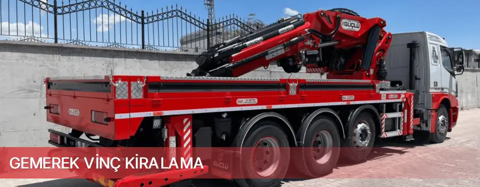 Gemerek İlçemi Vinç Kiralama